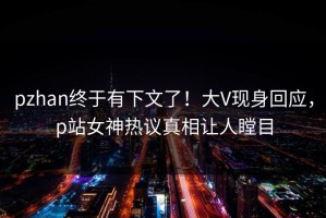 pzhan终于有下文了！大V现身回应，p站女神热议真相让人瞠目