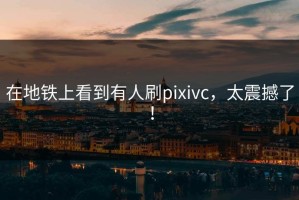 在地铁上看到有人刷pixivc，太震撼了！