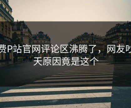 免费P站官网评论区沸腾了，网友吵翻天原因竟是这个