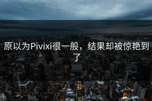 原以为Pivixi很一般，结果却被惊艳到了