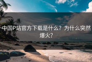 中国P站官方下载是什么？为什么突然爆火？