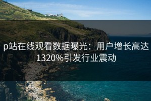 p站在线观看数据曝光：用户增长高达1320%引发行业震动