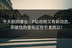 今天刚刚爆出：P站视频又有新动态，突破性的变化正在引发热议！