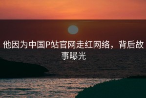 他因为中国P站官网走红网络，背后故事曝光