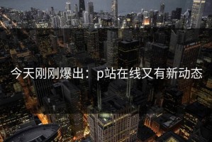 今天刚刚爆出：p站在线又有新动态