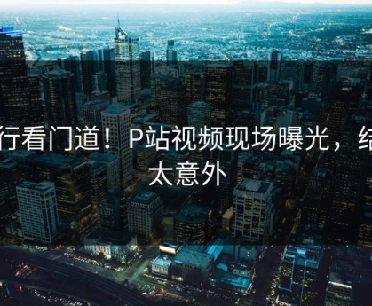 内行看门道！P站视频现场曝光，结局太意外