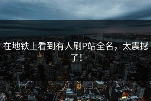 在地铁上看到有人刷P站全名，太震撼了！