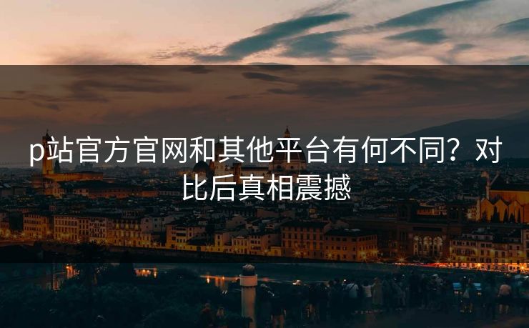 p站官方官网和其他平台有何不同？对比后真相震撼