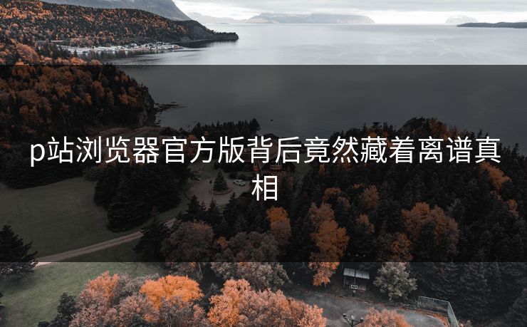 p站浏览器官方版背后竟然藏着离谱真相