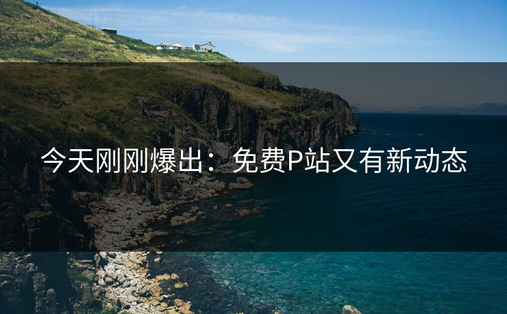 今天刚刚爆出：免费P站又有新动态