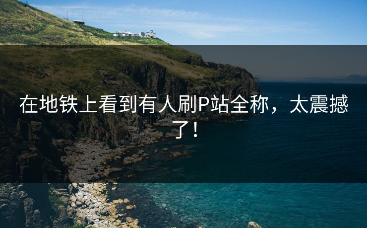 在地铁上看到有人刷P站全称，太震撼了！
