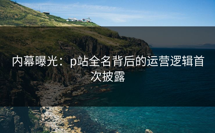 内幕曝光：p站全名背后的运营逻辑首次披露