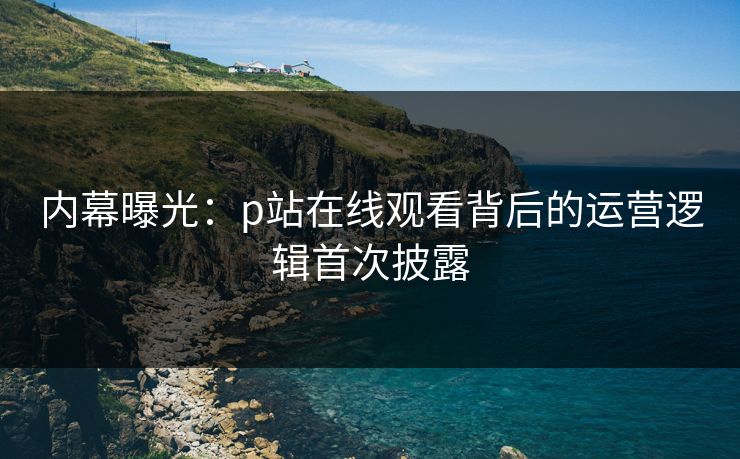 内幕曝光：p站在线观看背后的运营逻辑首次披露